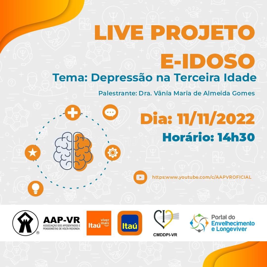 11/11/2022 - Live projeto E-IDOSO: Depressão na terceira idade 